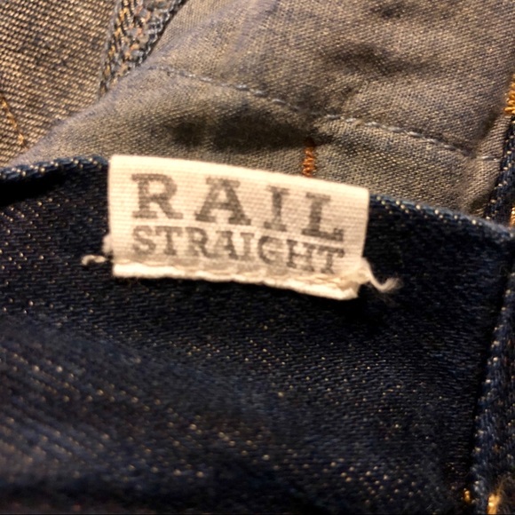 Madewell Rail Straight Leg Distressed Jeans - Picture 4 of 8